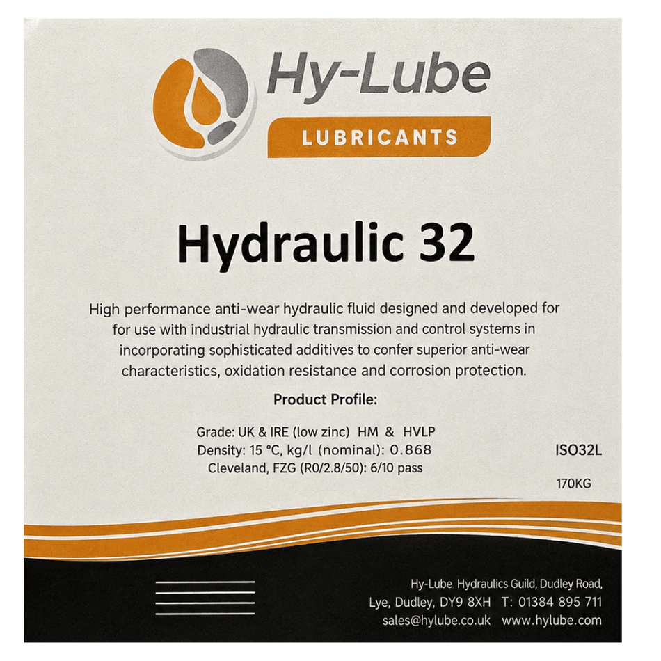 Hy-Lube ISO VG 32 Hydraulic Oil - 1000L IBC