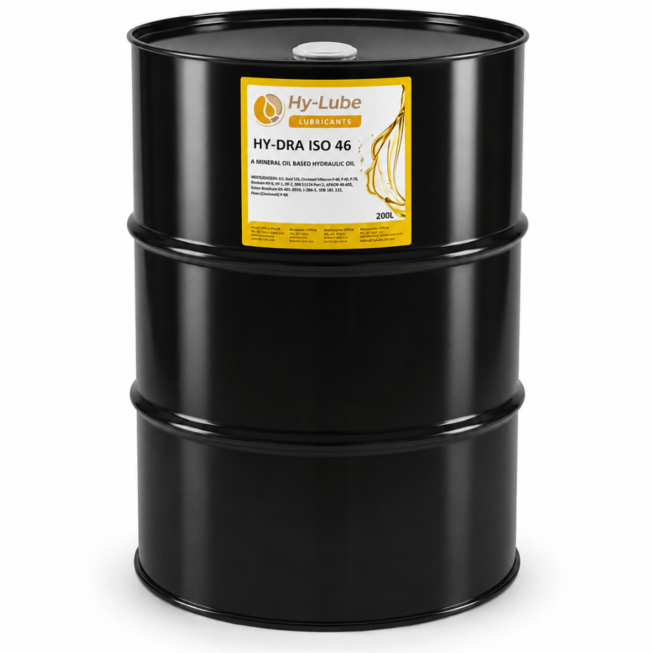 Hy-Lube ISO VG 46 Hydraulic Oil – 205L Drum