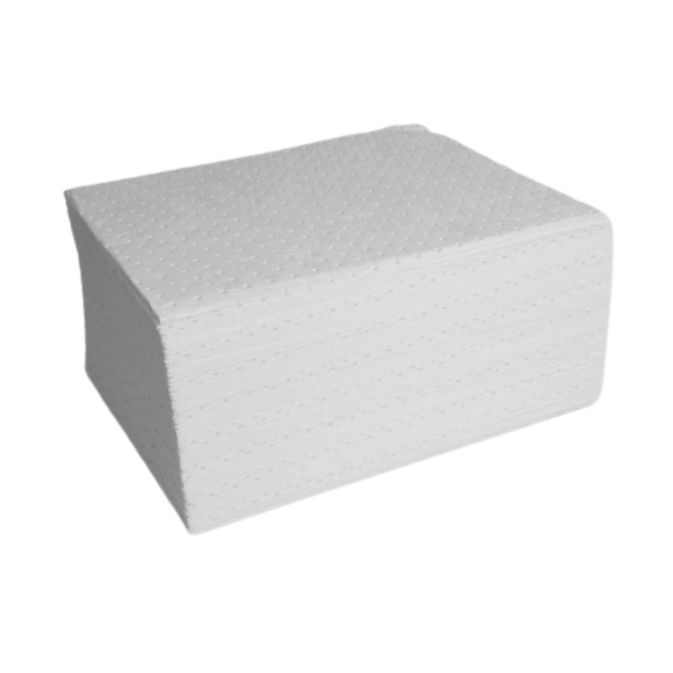 HUG Oil Only Heavyweight Absorbent Pads - Pack of 50 | Industrial Oil Spill Pads