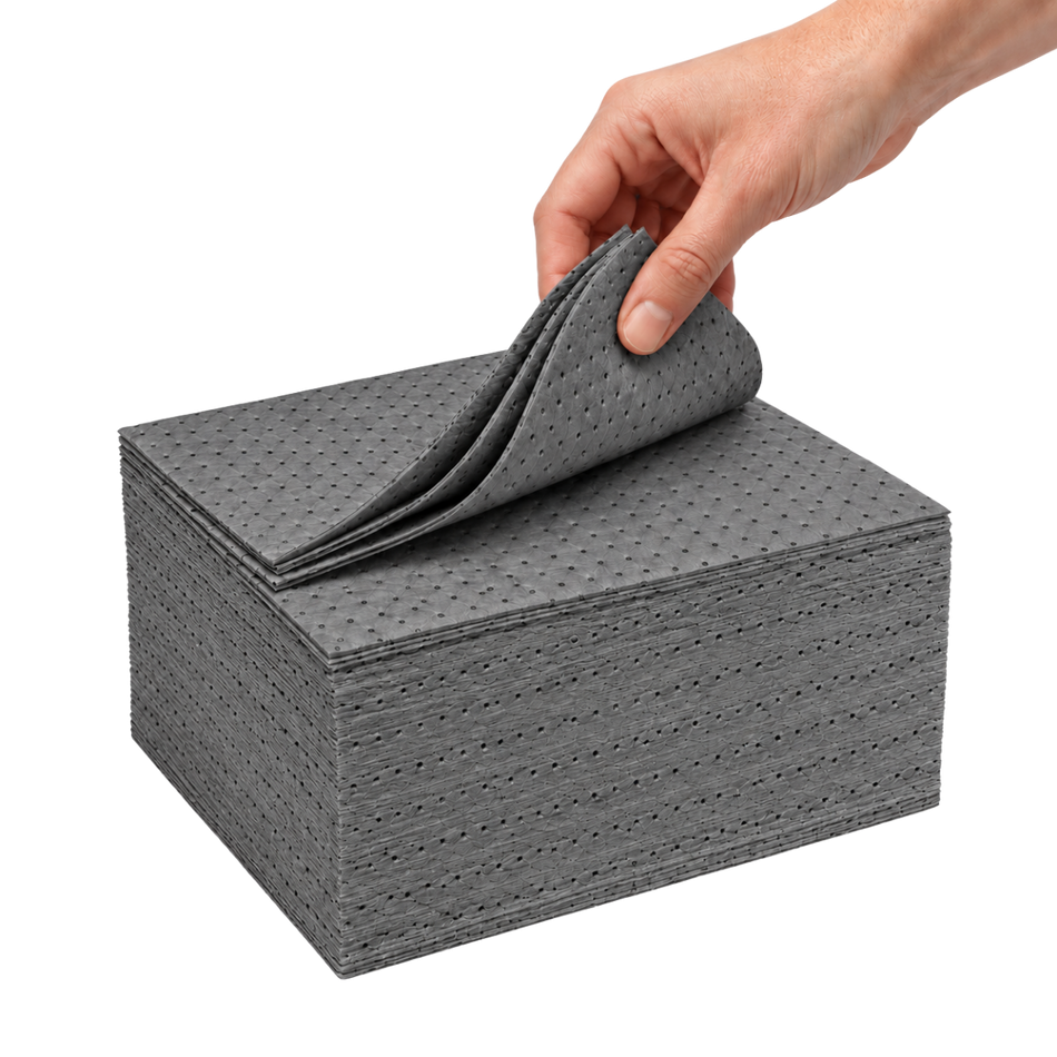 HUG Heavyweight Maintenance Absorbent Pads | Pack of 50 - General Purpose Spill Pads