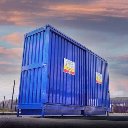 8 IBC Dual Purpose Bunded Storage Unit | Secure Chemical & IBC Storage Building