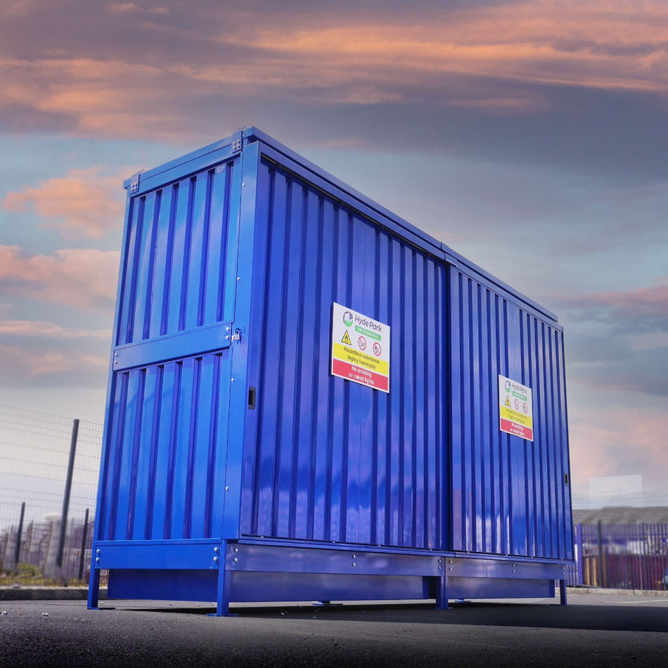 8 IBC Dual Purpose Bunded Storage Unit | Secure Chemical & IBC Storage Building