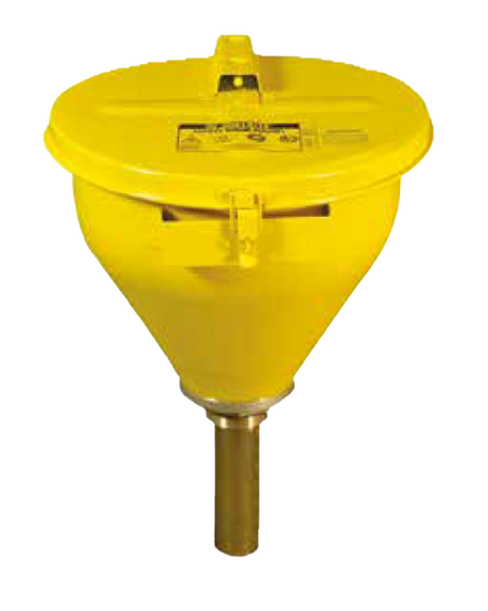 Safety Funnel with Self-closing Cover