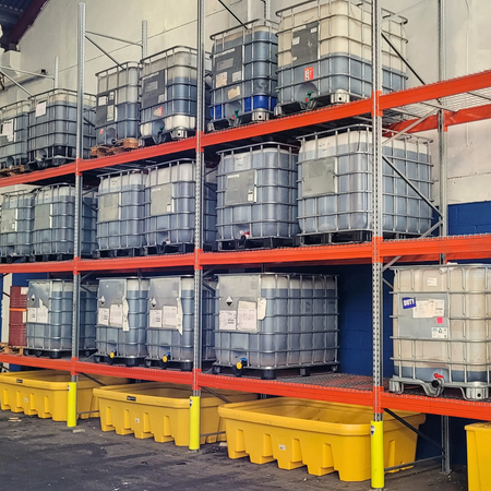 Under Racking Bund 2.2m | 1100L Spill Containment Bund