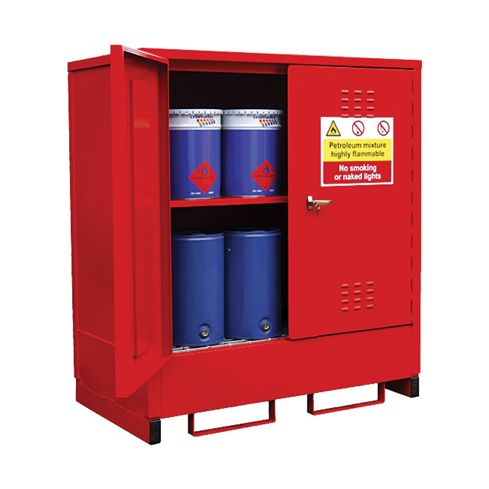 External Petroleum Storage Unit for 16 × 25L Drums