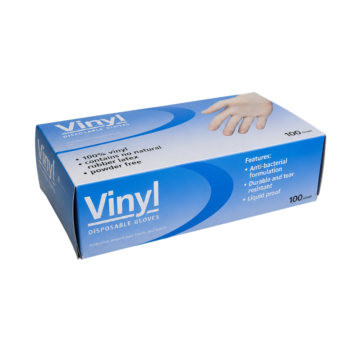 Powder-Free Clear Vinyl Disposable Gloves