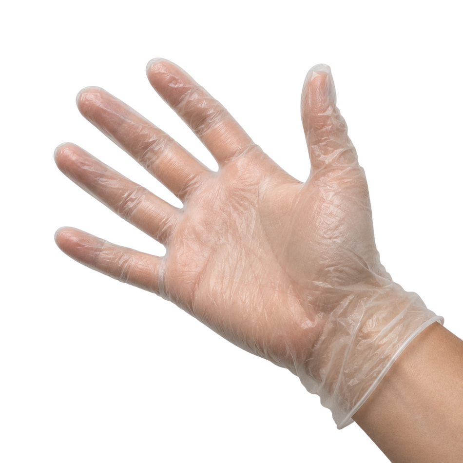 Powder-Free Clear Vinyl Disposable Gloves