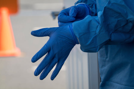 Blue Powder-Free Nitrile Disposable Gloves