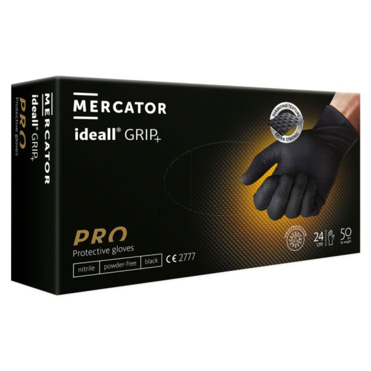 Black Ideal Grip Gloves | Lightweight Nitrile Coated Work Gloves
