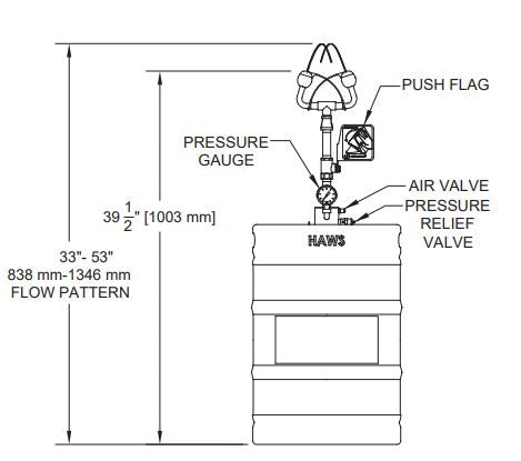 56 Litre Pressurised Portable Emergency Safety Shower