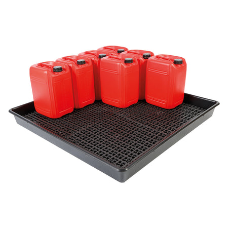 Drip Tray For 16 x 20 Litre Drums, With Container Grid