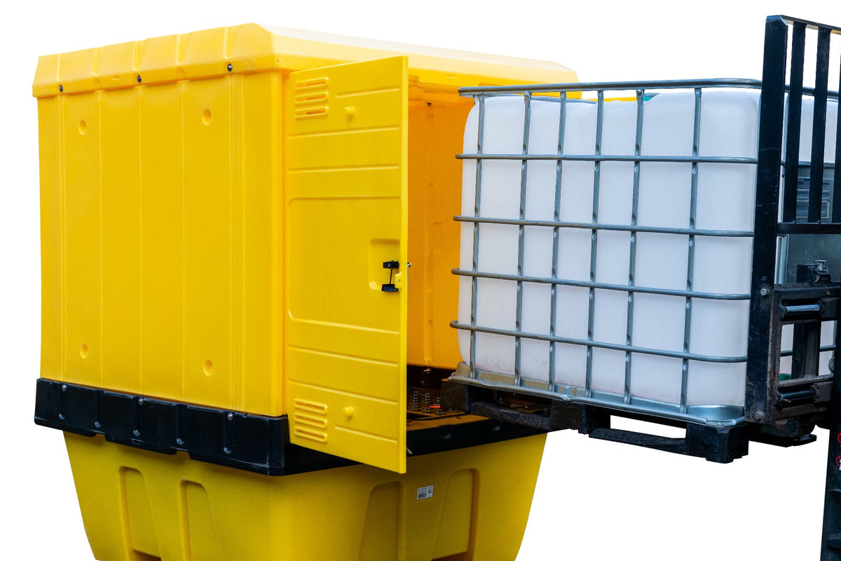 All Weather Double IBC Bunded Cover | Covered Spill Pallet for 1 x 1000L IBC