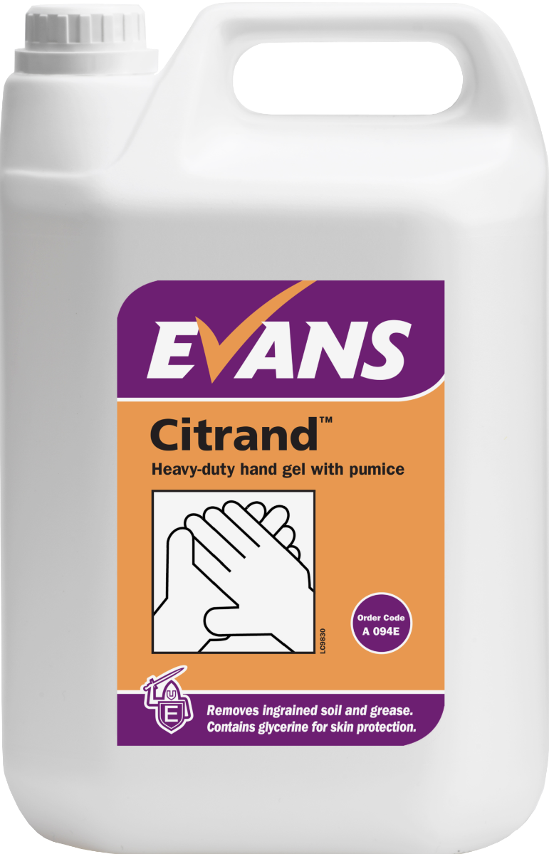 Evans Citrand- Heavy-Duty-Hand Gel 5 Litre