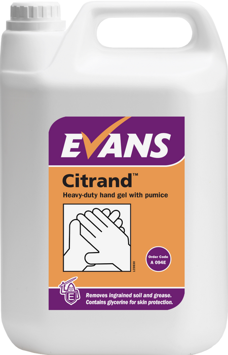Evans Citrand- Heavy-Duty-Hand Gel 5 Litre