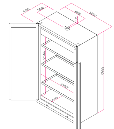 Type 90 Fire Rated Safety Storage Cabinet | EN 14470-1 2 Door Flammable Cabinet