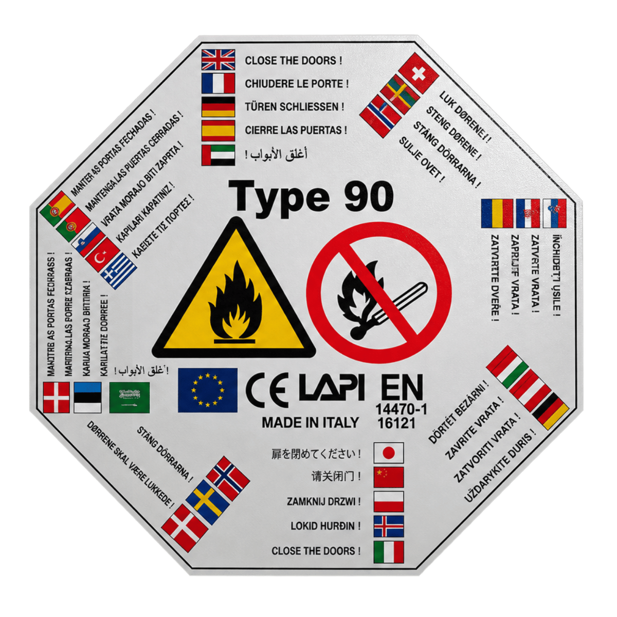 Type 90 Fire Rated Safety Storage Cabinet | EN 14470-1 2 Door Flammable Cabinet