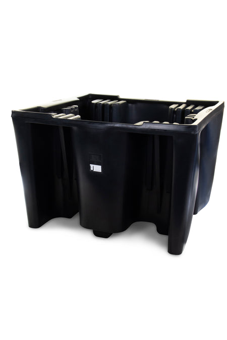 Black Single IBC Bunded Pallet | 1000L IBC Spill Containment Pallet