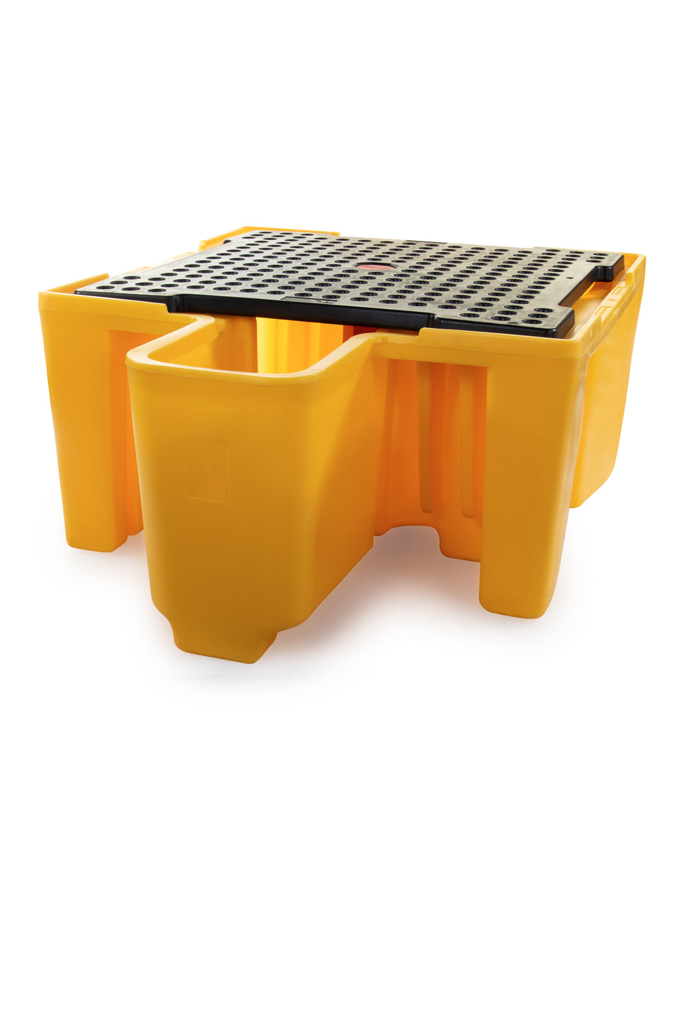 Single IBC Bunded Pallet with Dispensing Area, Post & Grid | 1120L IBC Bund