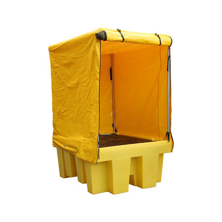 Single IBC Spill Pallet with All Weather Cover | 1000L IBC Bund