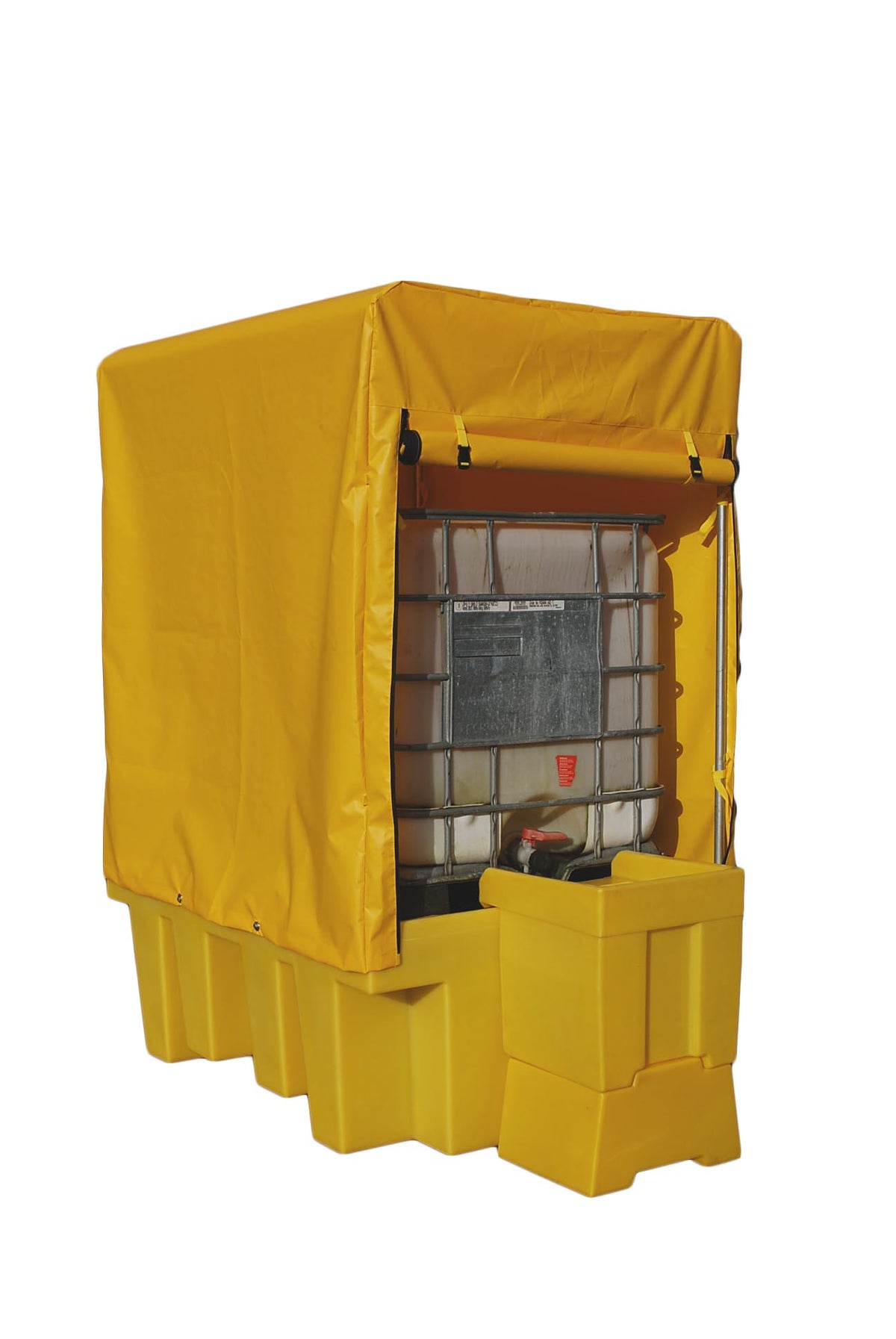 Single IBC Spill Pallet with All Weather Cover | 1000L IBC Bund