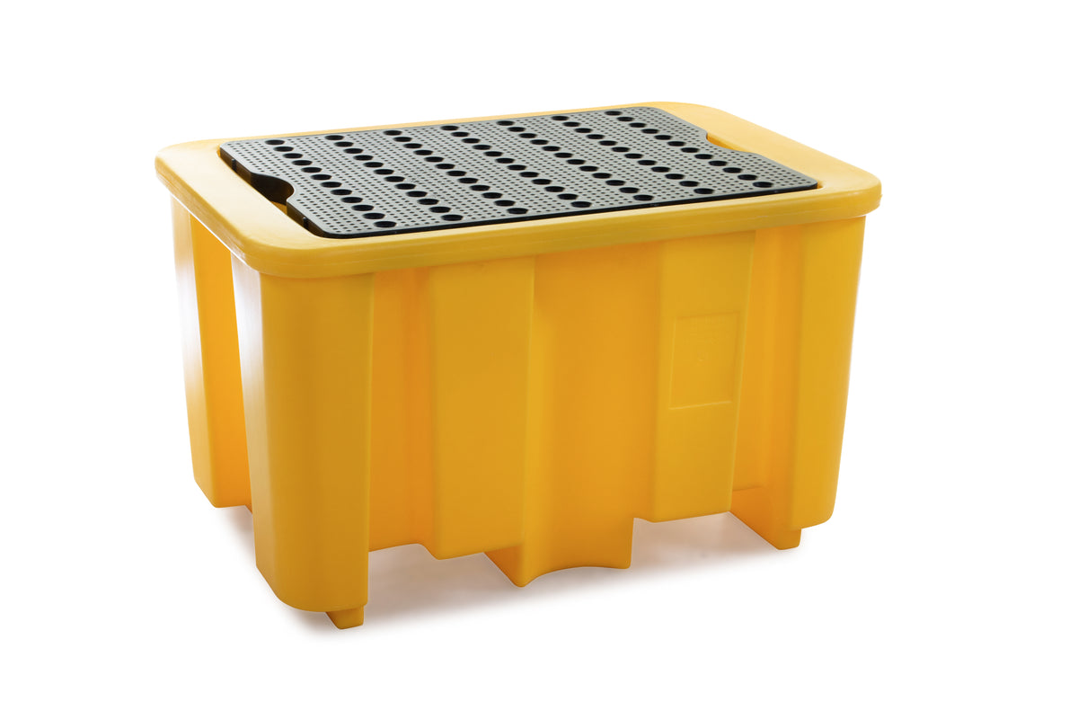 Bunded Spill Pallet for 1 x 205L Drum | Polyethylene Drum Spill Containment