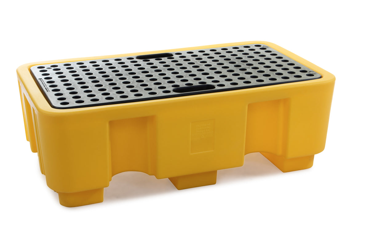 2 Drum Bunded Spill Pallet | 250L Sump for 205L Drums
