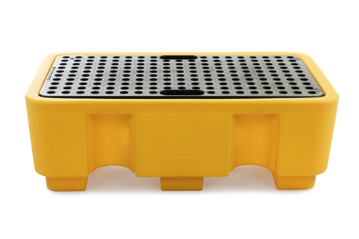 2 Drum Bunded Spill Pallet | 250L Sump for 205L Drums