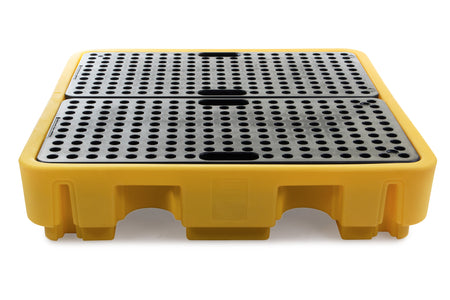 4 Drum Bunded Spill Pallet | 250L Spill Containment for 205L Drums