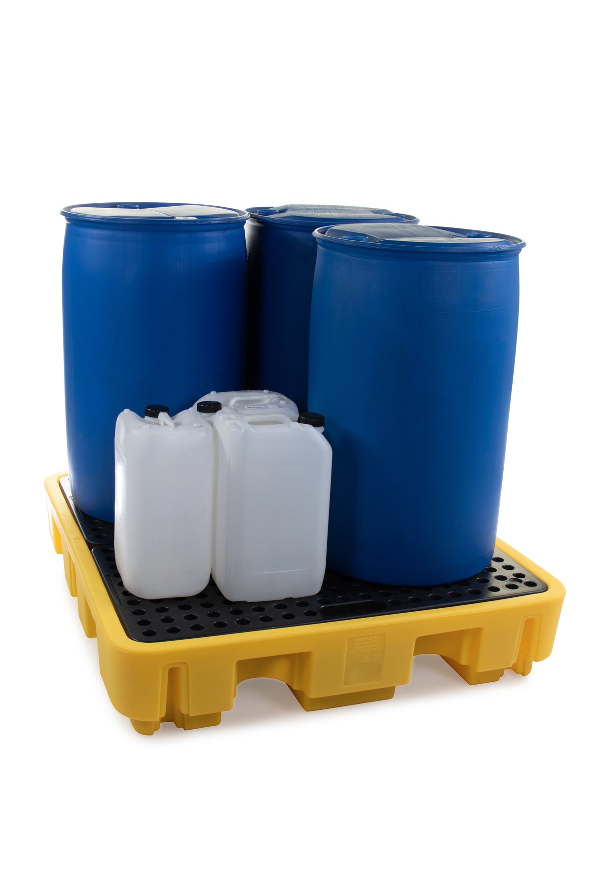 4 Drum Bunded Spill Pallet | 250L Spill Containment for 205L Drums