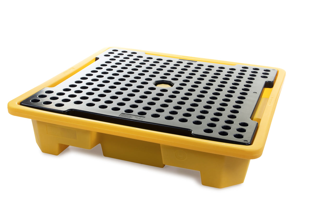 Stackable Bunded Spill Pallet for 4 x 205L Drums | Polyethylene Drum Spill Containment