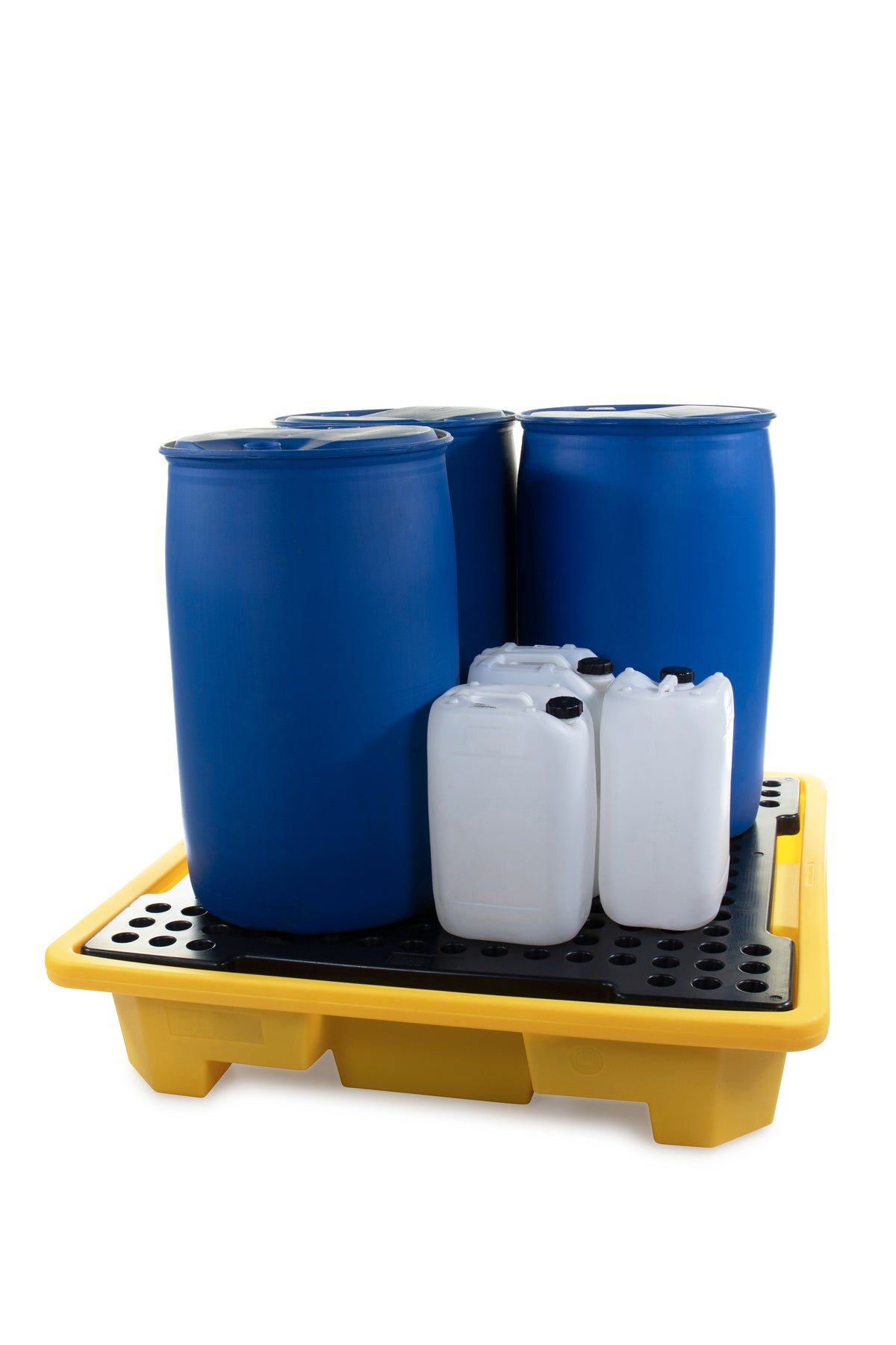 Stackable Bunded Spill Pallet for 4 x 205L Drums | Polyethylene Drum Spill Containment