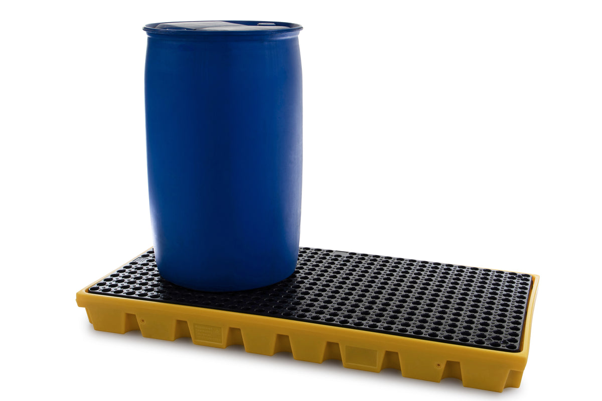 Polyethylene Workfloor for 2 x 205L Drums | Low Profile Drum Work Floor