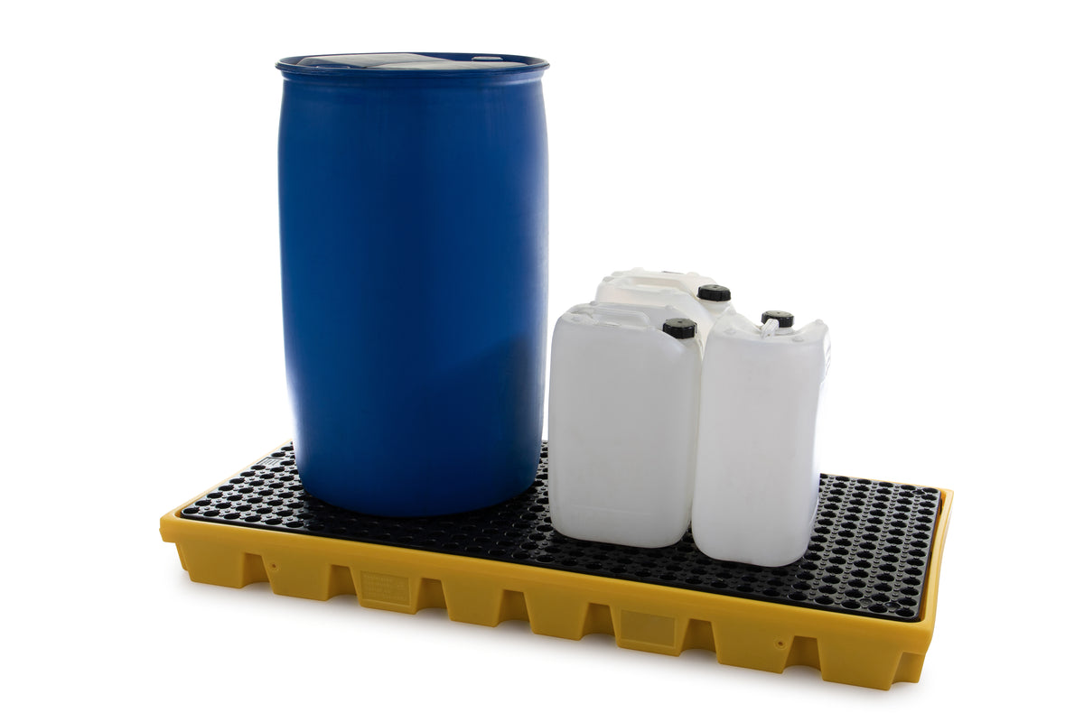 Polyethylene Workfloor for 2 x 205L Drums | Low Profile Drum Work Floor