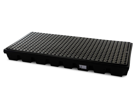 Black Polyethylene Workfloor for 2 x 205L Drums | Low Profile Drum Dispensing Workfloor
