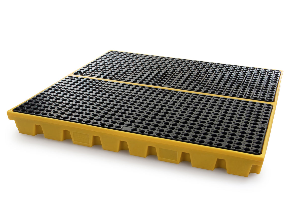 Polyethylene Workfloor for 4 x 205L Drums | Low Profile Drum Dispensing Workfloor