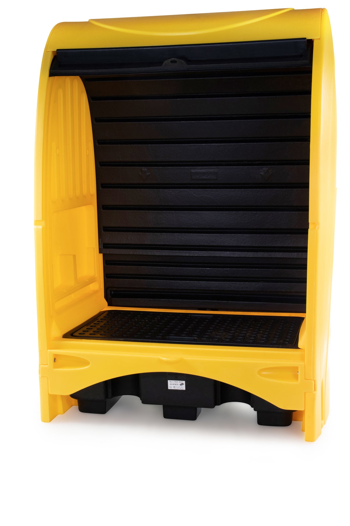 2 Drum Spill Pallet with All Weather Hard Cover | Lockable Outdoor Drum Storage