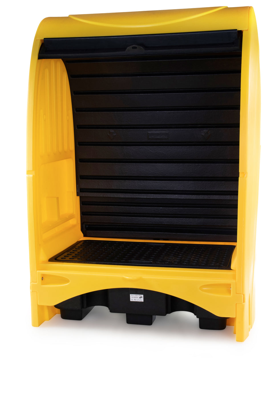 2 Drum Spill Pallet with All Weather Hard Cover | Lockable Outdoor Drum Storage