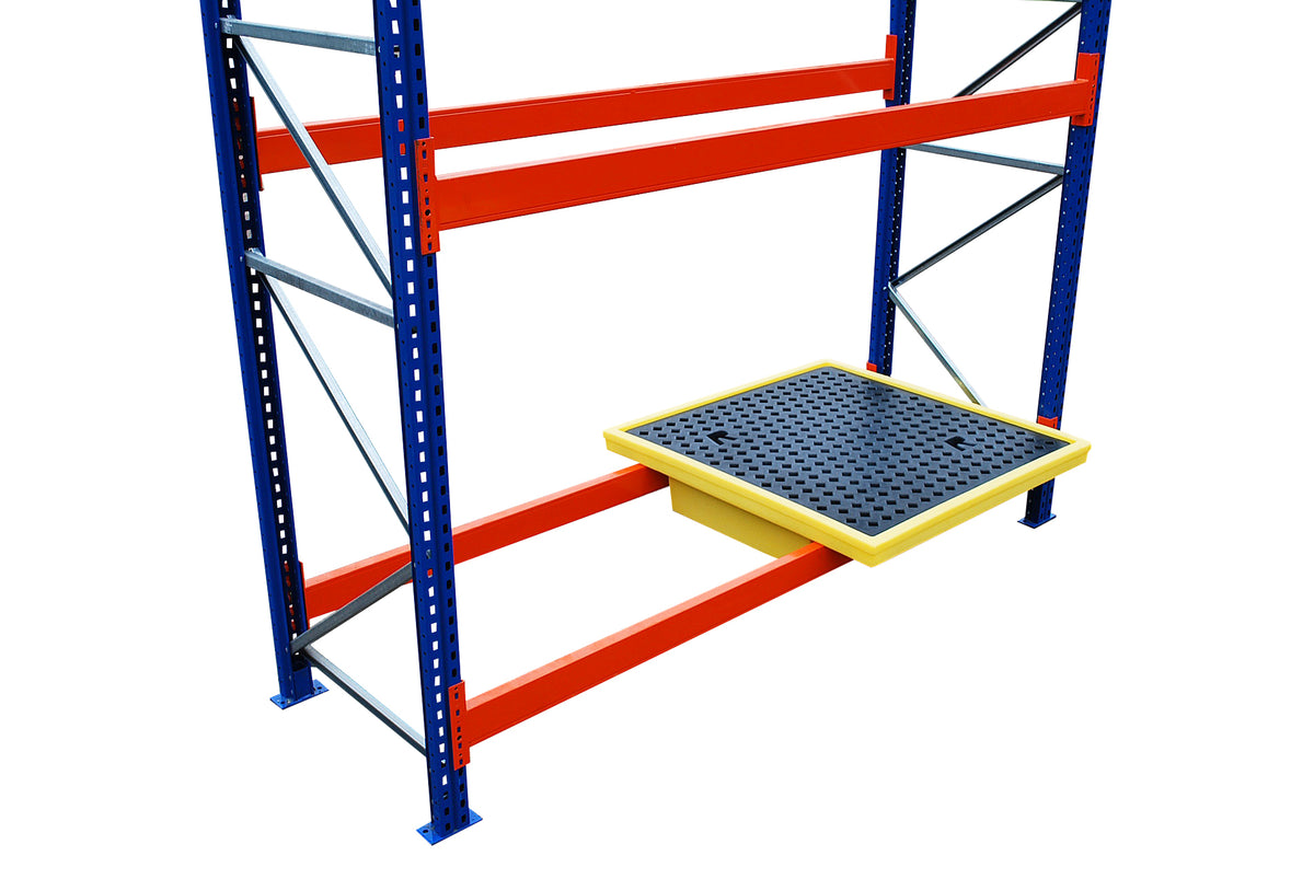 Rack Bund with 220L Sump | Polyethylene Racking Spill Containment Tray