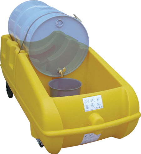 Polyethylene Drum Transporter & Dispenser | Mobile Drum Bund & Dispensing Unit