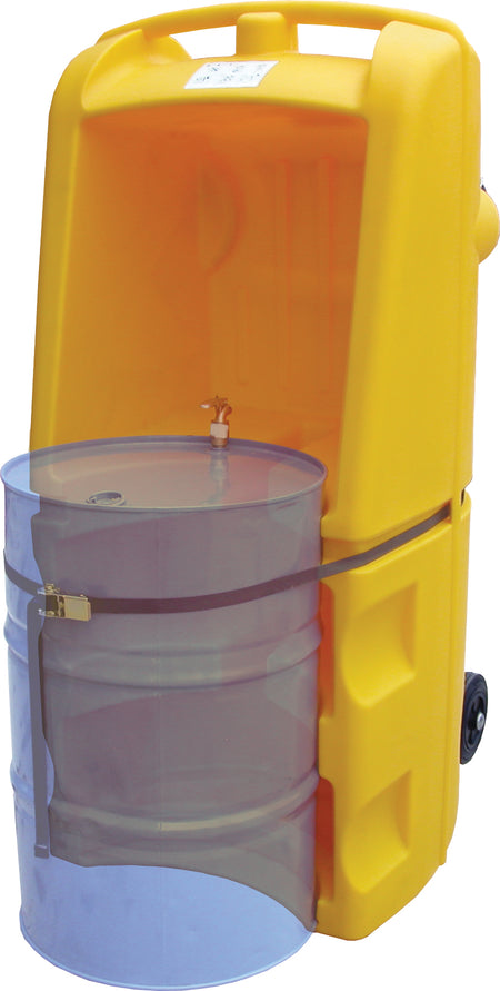 Polyethylene Drum Transporter & Dispenser | Mobile Drum Bund & Dispensing Unit