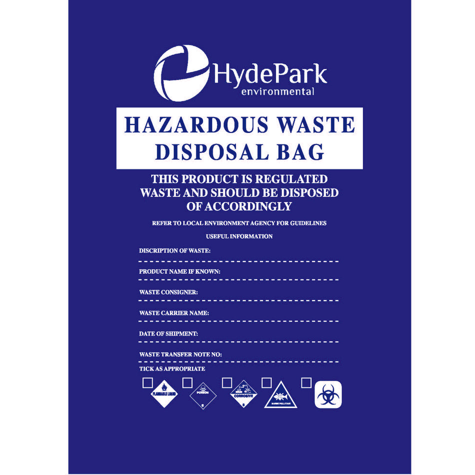 Hazardous Waste Disposal Bags (Pack of 100)
