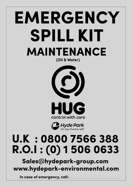 Spill Kit Station Sign - Maintenance