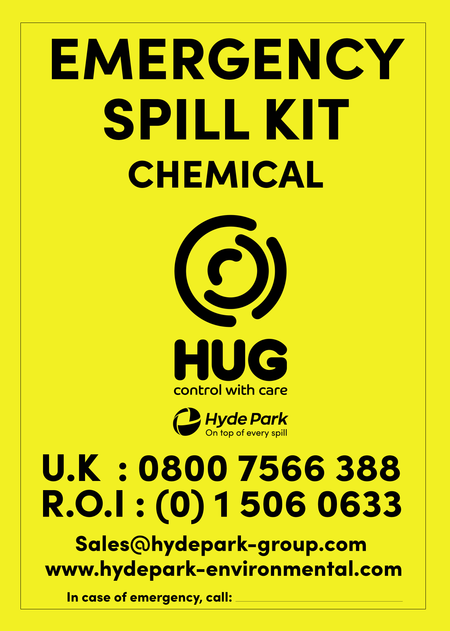 Chemical Spill Kit Station Sign A4