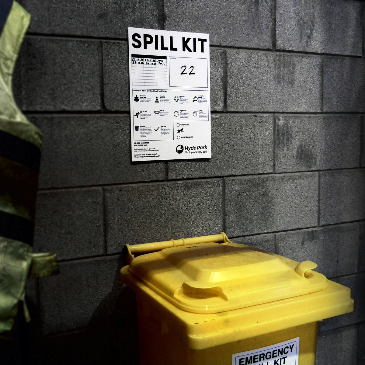 Spill Kit Location Sign Foamex Board