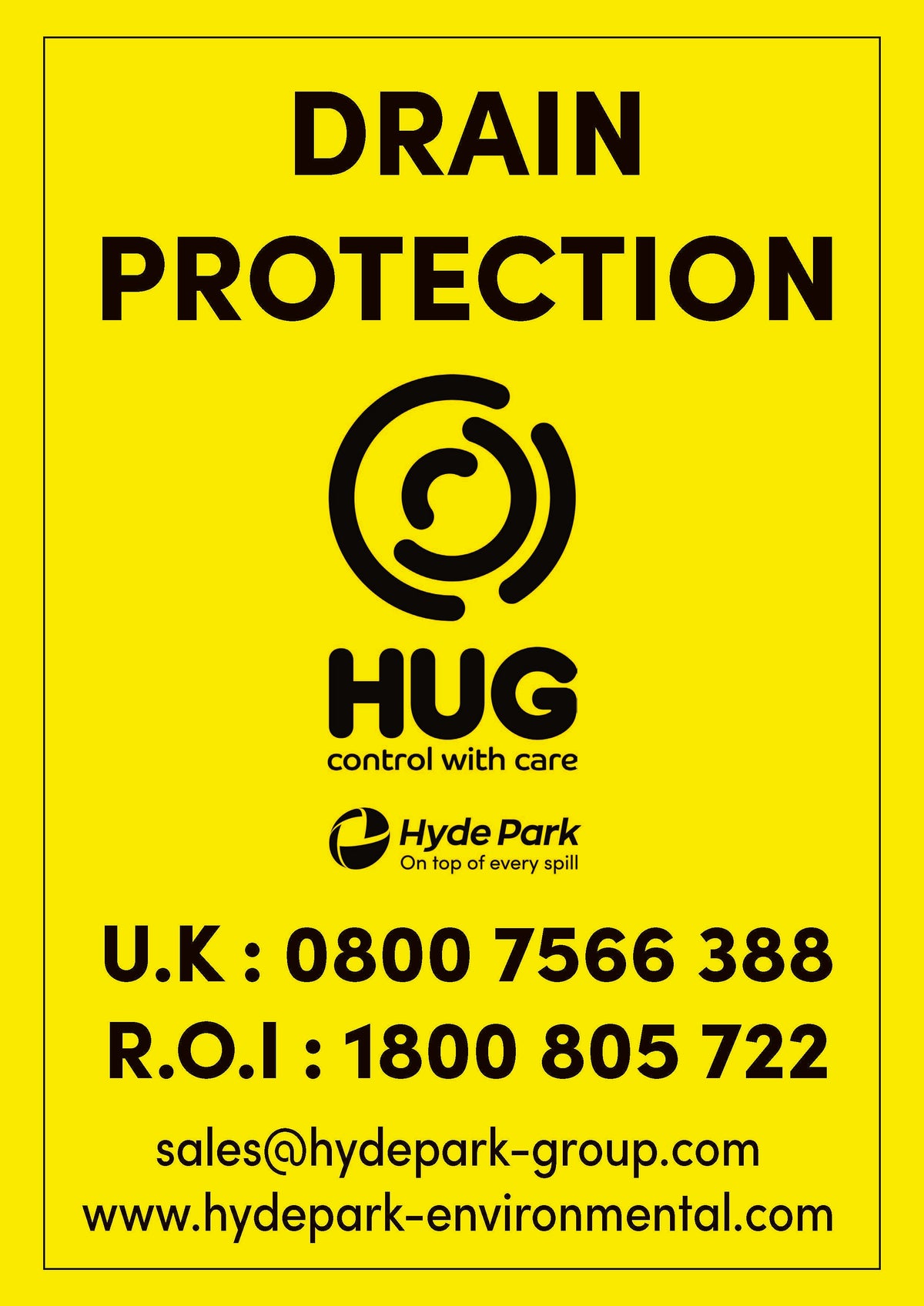 Drain Protection Location Label