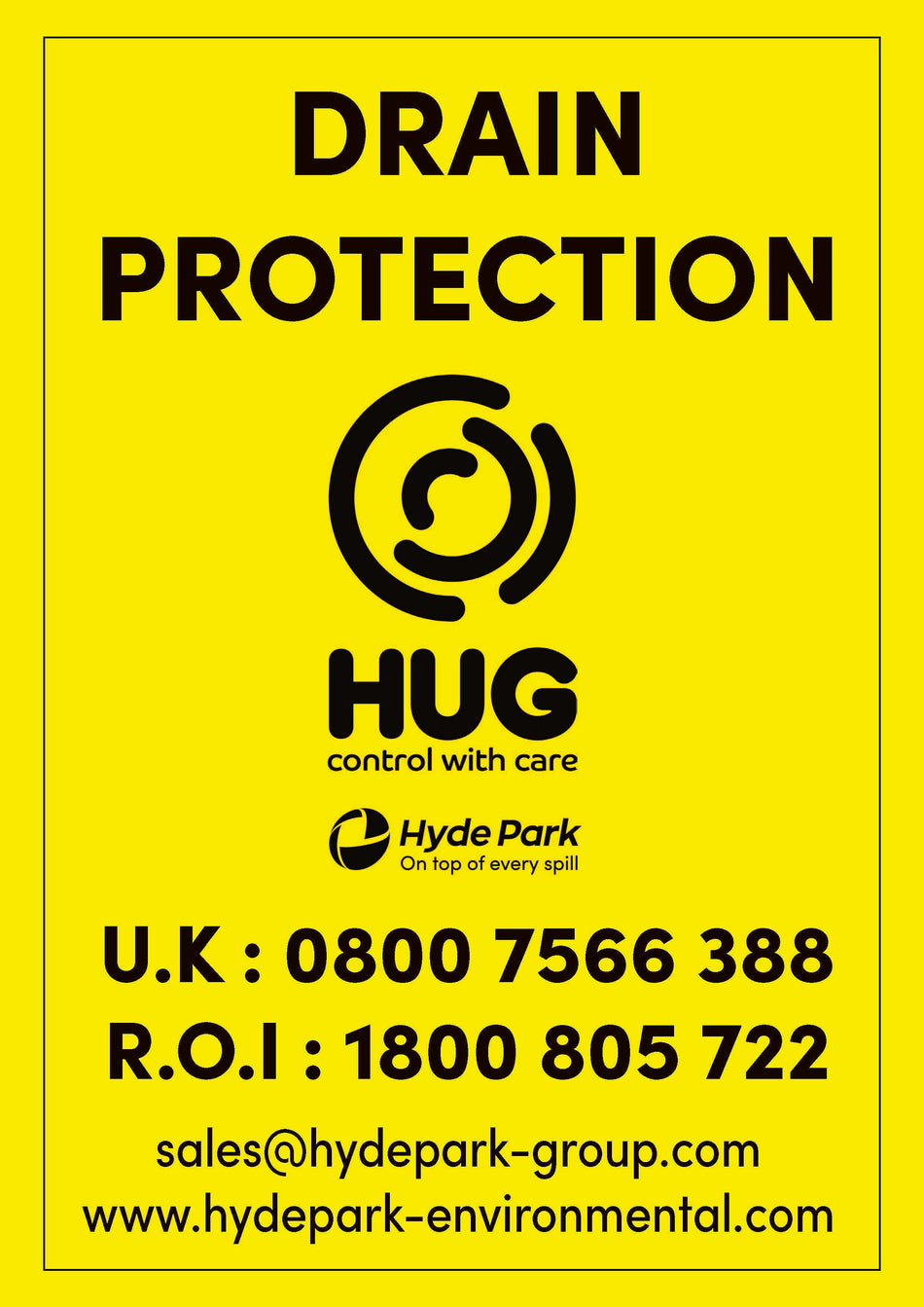 Drain Protection Location Label