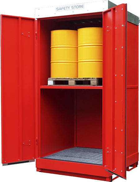 Bunded Storage Unit for 8 Drums
