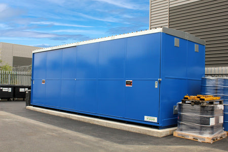 Bunded Storage Unit for 64 Drums
