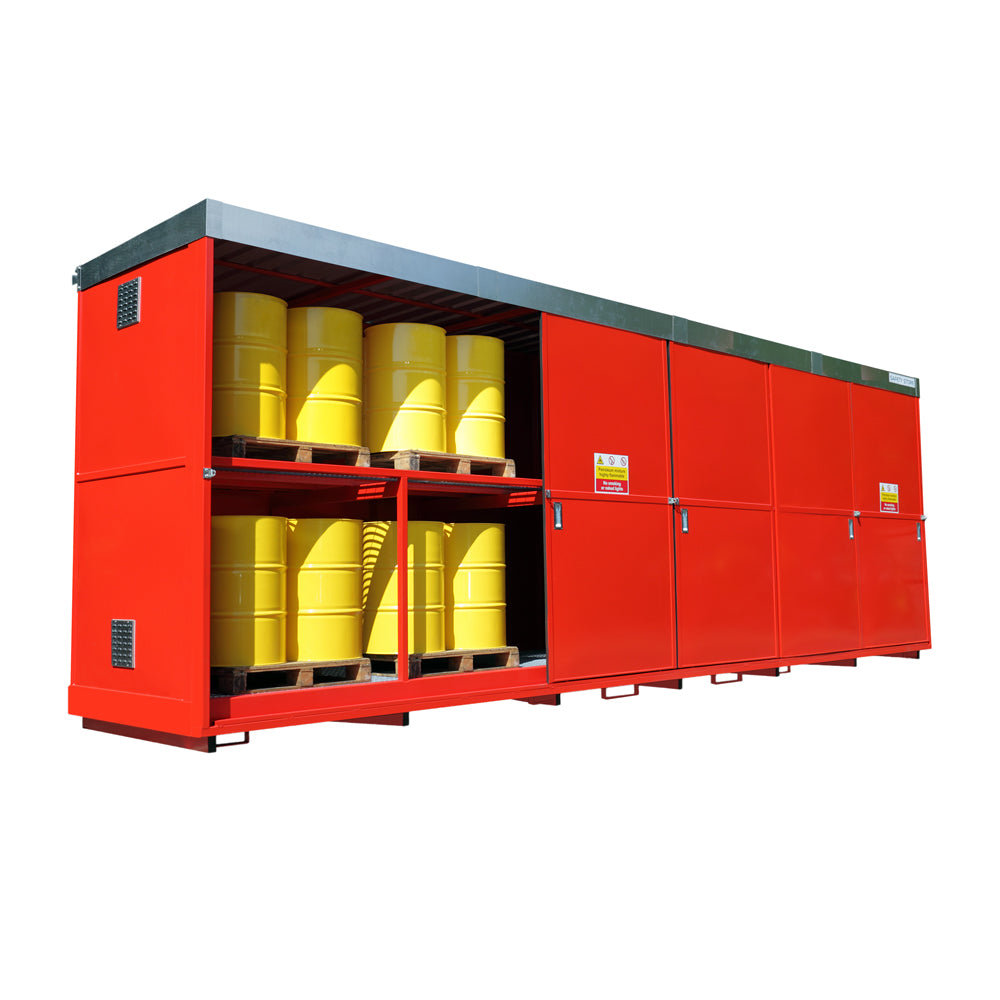 Dual Purpose Storage Unit for 48 Drums/ 12 IBC's