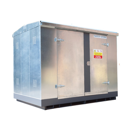 Economy Galvanised Store With Double Doors